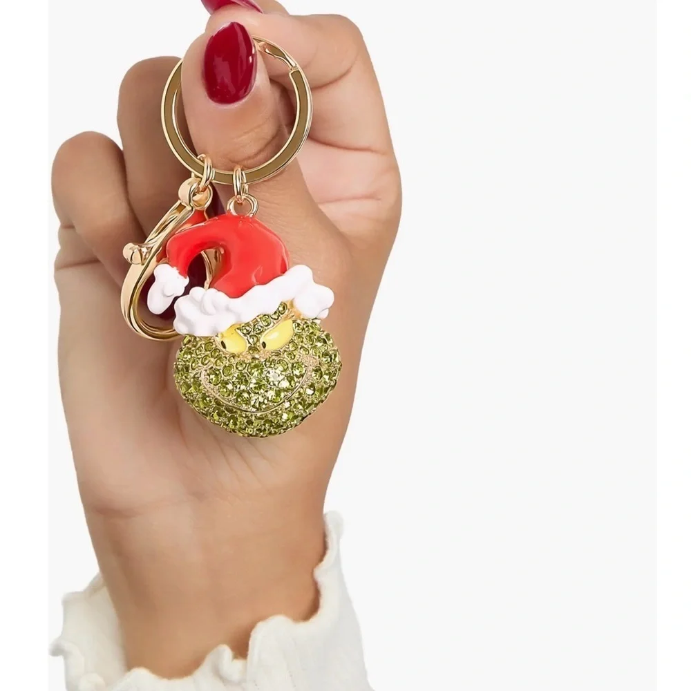 NWT Dr. Seuss The Grinch Crystal Key/Bag Charm
